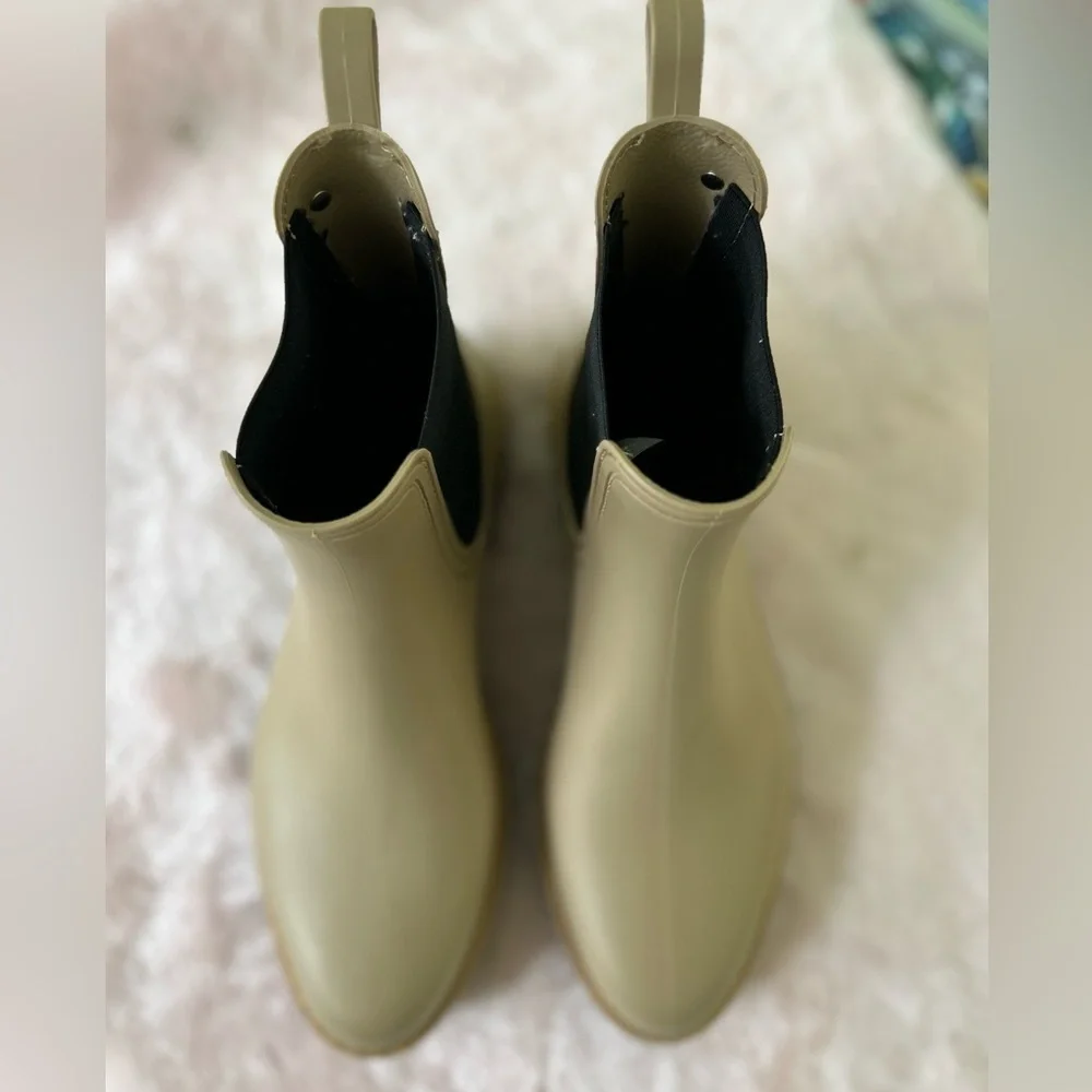 Igor Trak Mate Tri Tan Rain Boots Size 41 US 10.5 Slip On Waterproof Women’s NEW
